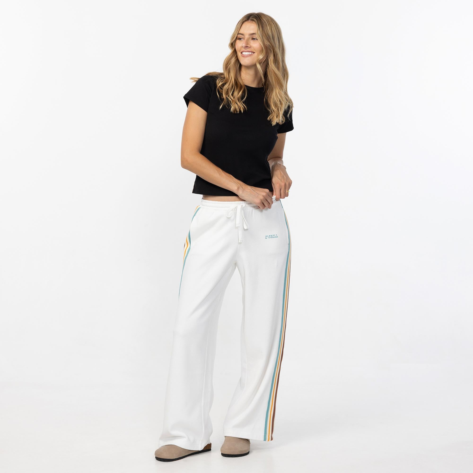 Women's Horizon Wide Leg Trackie - Off White