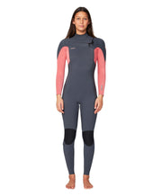 Women's HyperFire 3/2mm Steamer Chest Zip Wetsuit - Coral