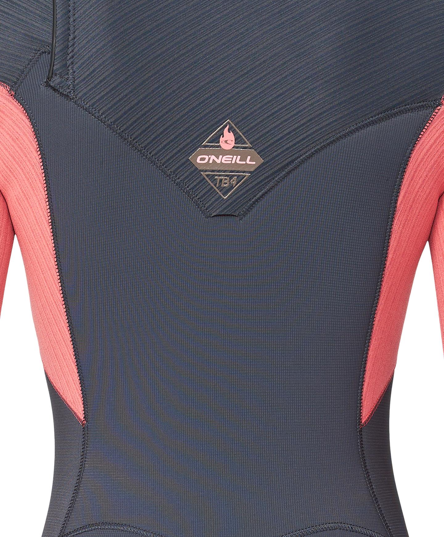 Women's HyperFire 3/2mm Steamer Chest Zip Wetsuit - Coral