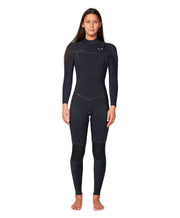 Women's HyperFire X 3/2mm Steamer Chest Zip Wetsuit - Black