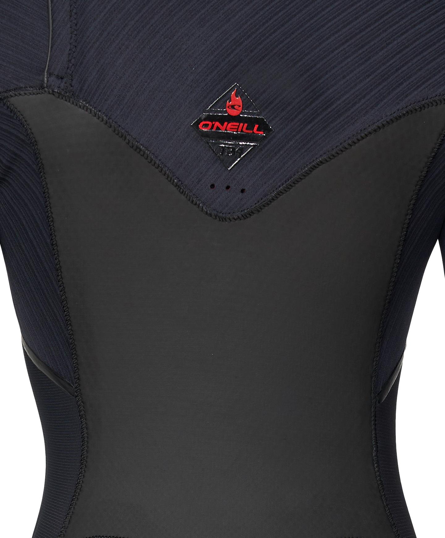 Women's HyperFire X 3/2mm Steamer Chest Zip Wetsuit - Black