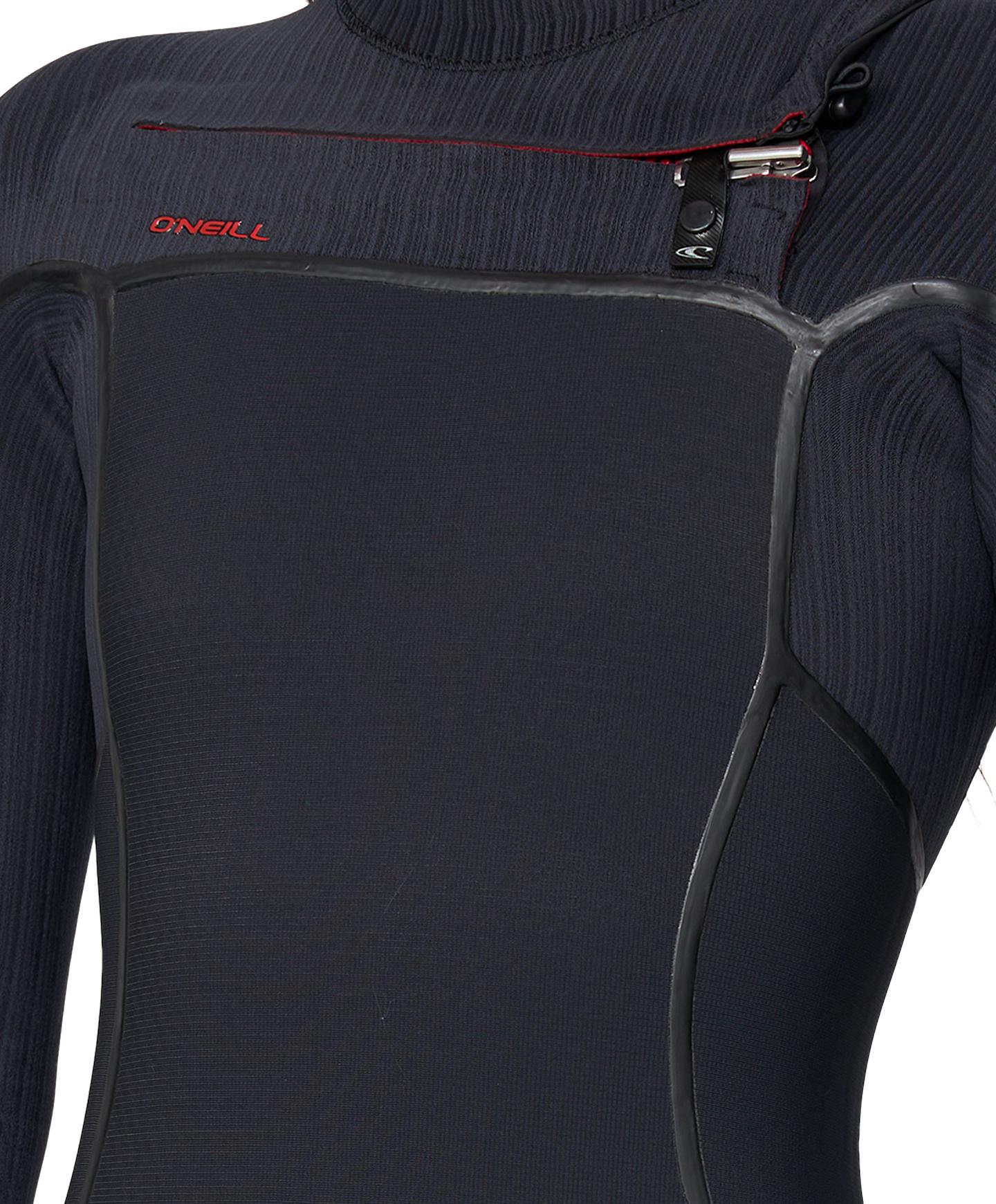 Women's HyperFire X 4/3mm Steamer Chest Zip Wetsuit - Black