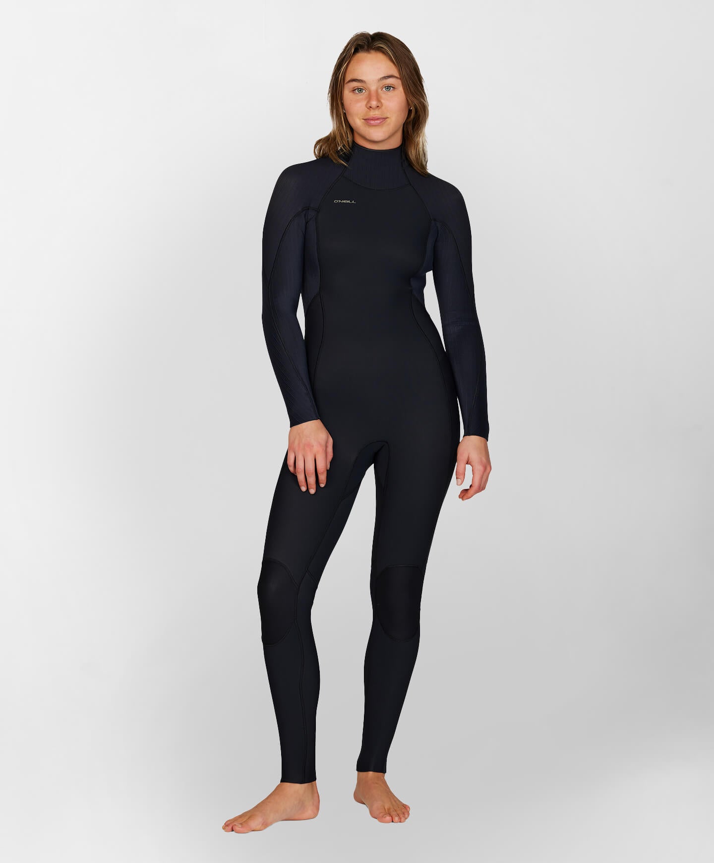 Womens HyperFreak 3/2+ Steamer Back Zip Wetsuit - Black