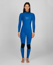 Women's HyperFreak 3/2+ Steamer Chest Zip Wetsuit - Dusty Blue