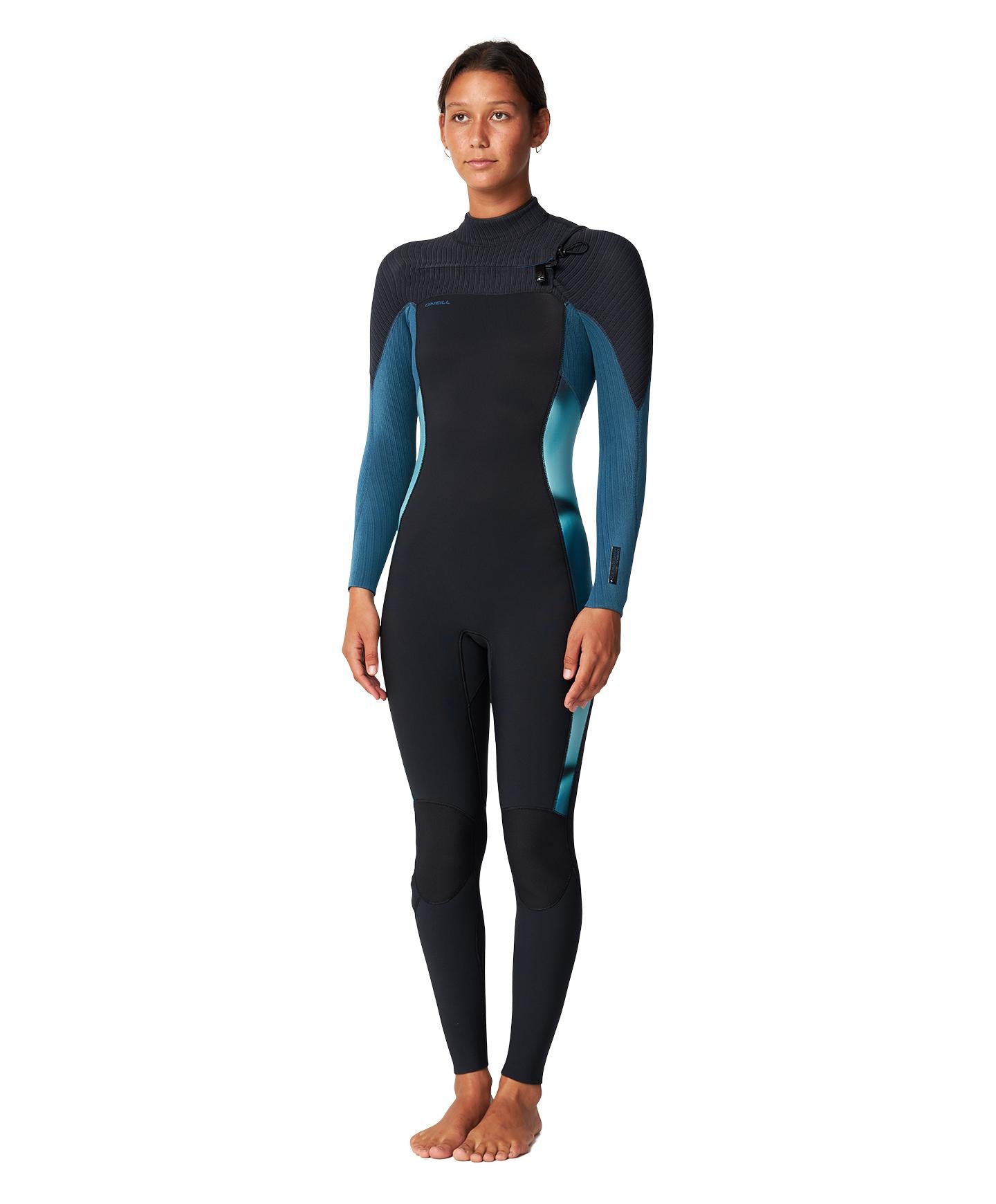 Womens HyperFreak 3/2+ Steamer Chest Zip Wetsuit - Wave Runner