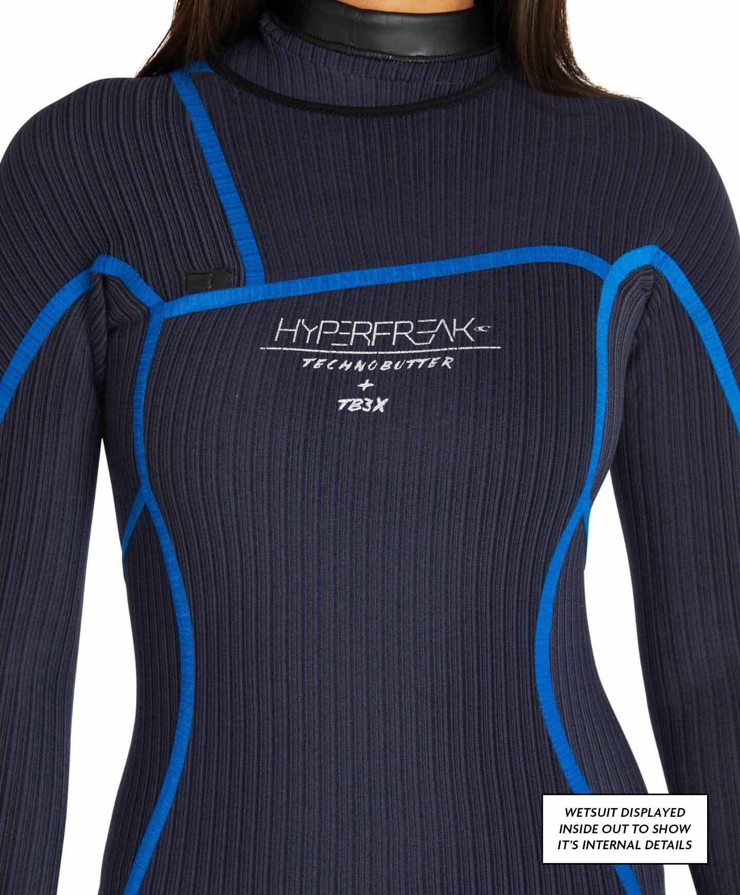 Womens HyperFreak 4/3+ Steamer Chest Zip Wetsuit - Black