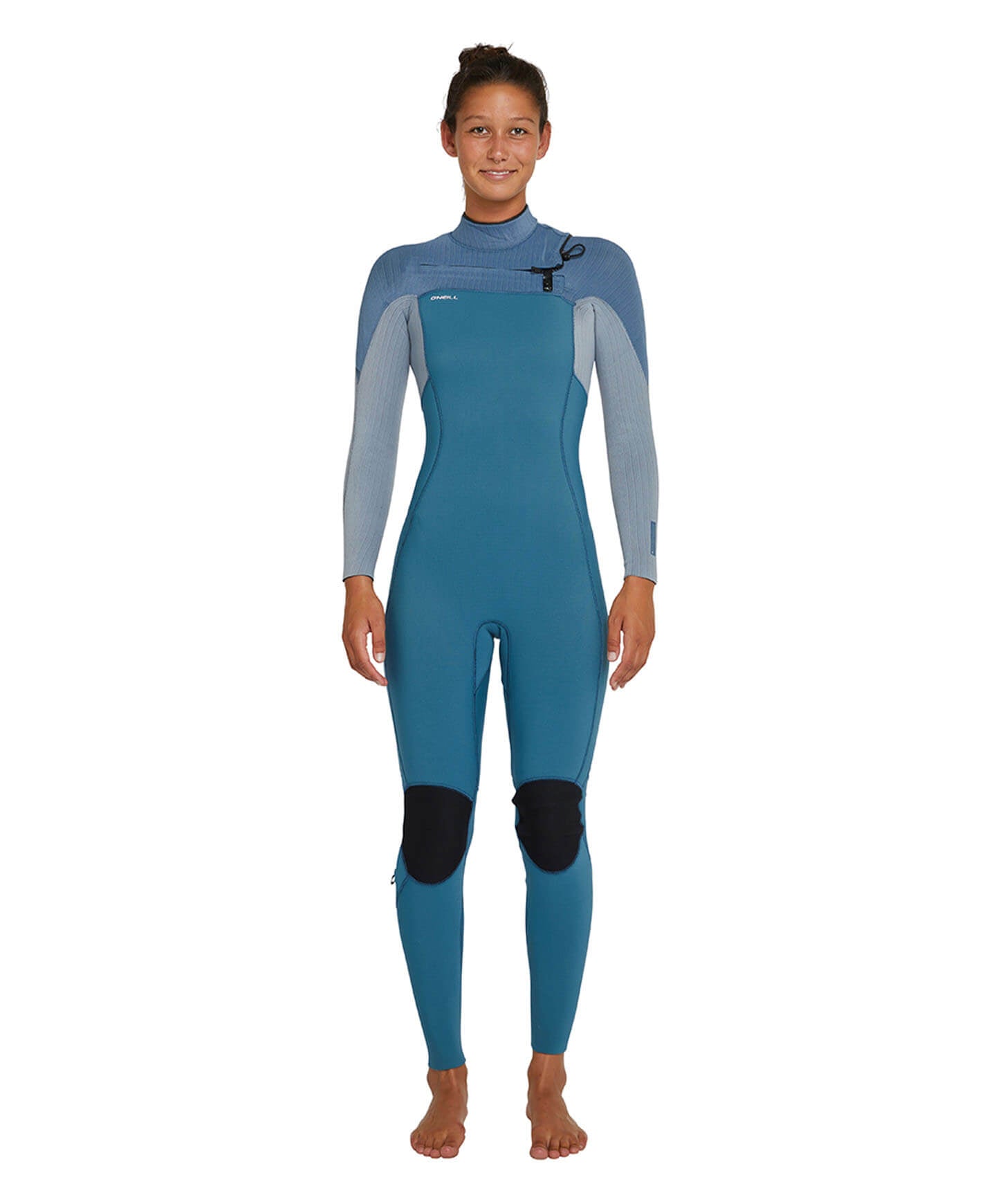 Women's HyperFreak 3/2+ Steamer Chest Zip Wetsuit - Dusty Blue