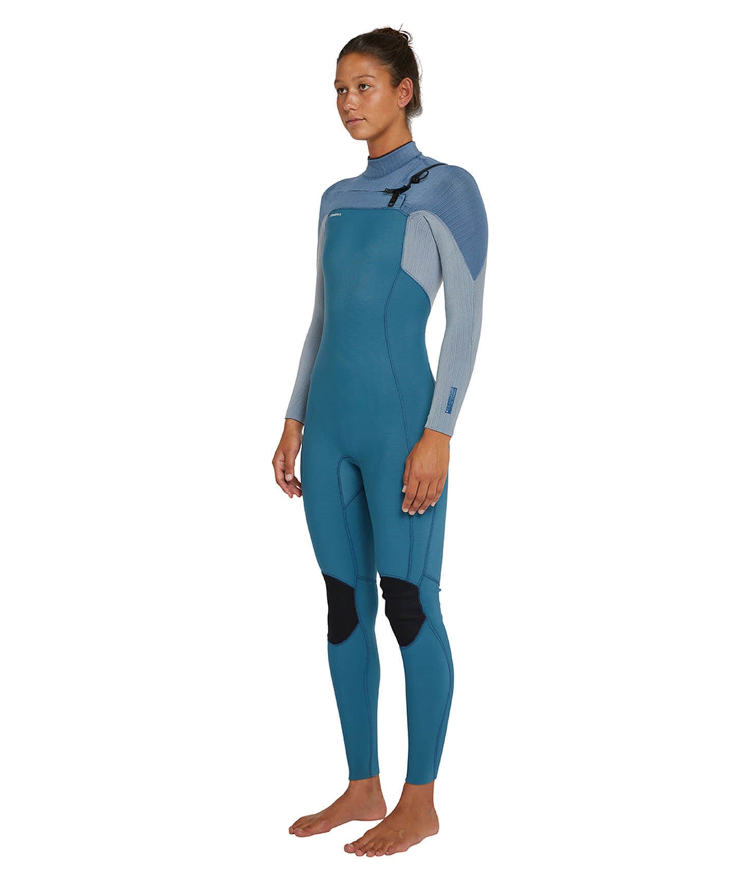 Women's HyperFreak 3/2+ Steamer Chest Zip Wetsuit - Dusty Blue