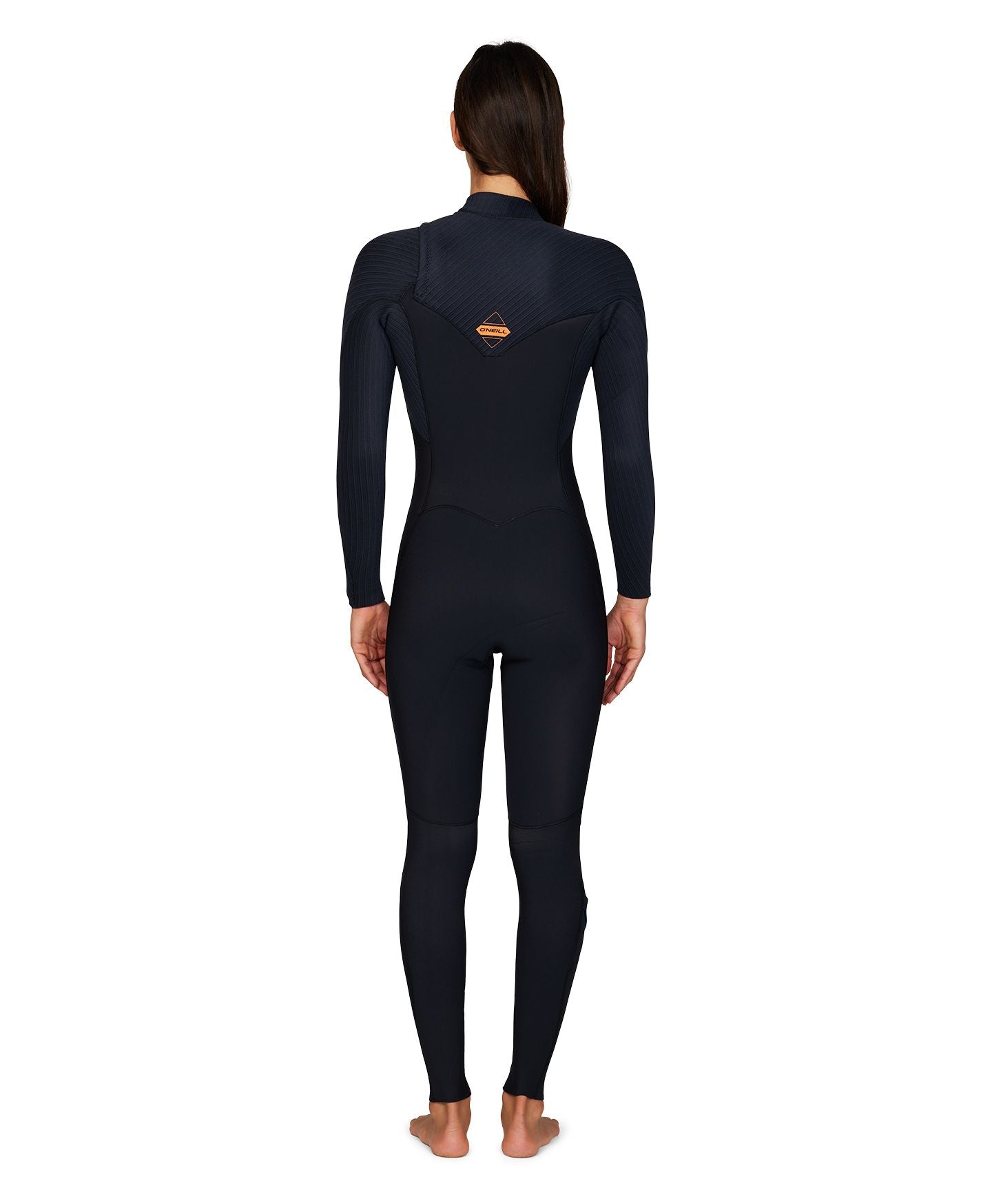 Womens HyperFreak 4/3+ Steamer Chest Zip Wetsuit - Black