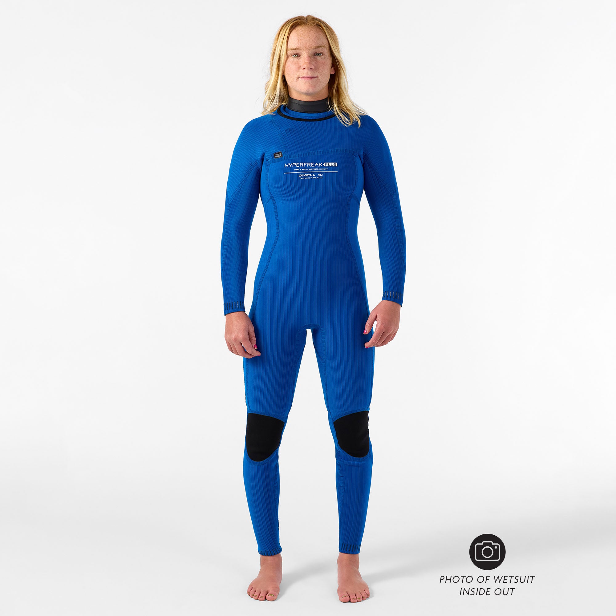 Womens HyperFreak 4/3+ Steamer Chest Zip Wetsuit - Black