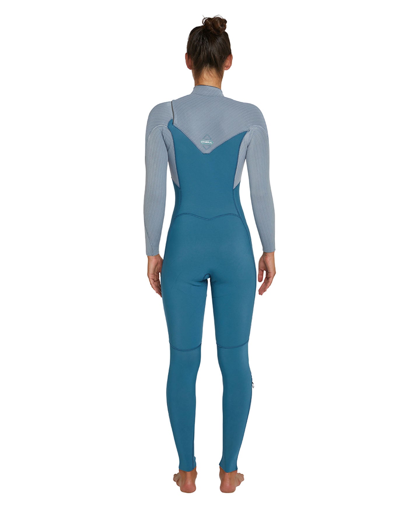 Women's HyperFreak 4/3+ Steamer Chest Zip Wetsuit - Dusty Blue