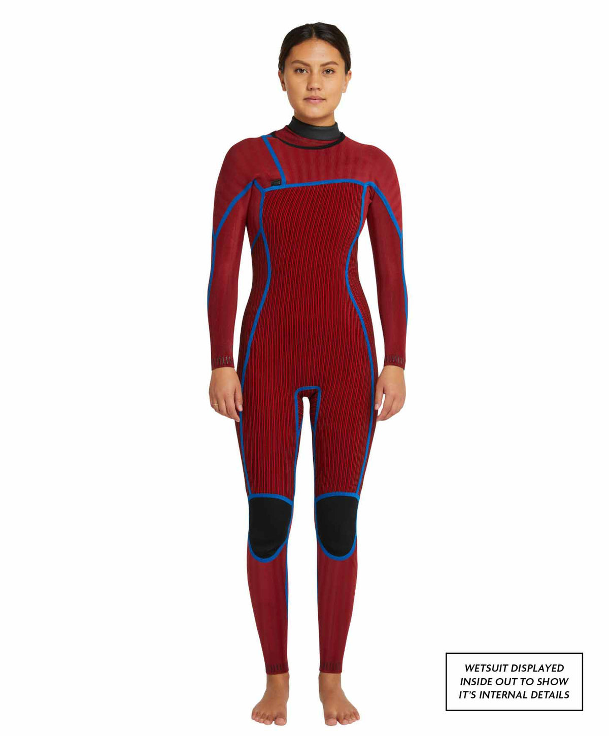 Women's HyperFire 3/2mm Steamer Chest Zip Wetsuit - Coral