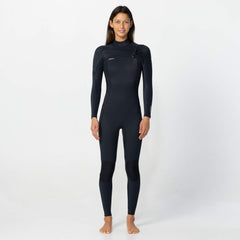Women's HyperFire 4/3mm Steamer Chest Zip - Black