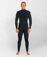 Women's HyperFire 4/3mm Steamer Chest Zip Wetsuit - Black