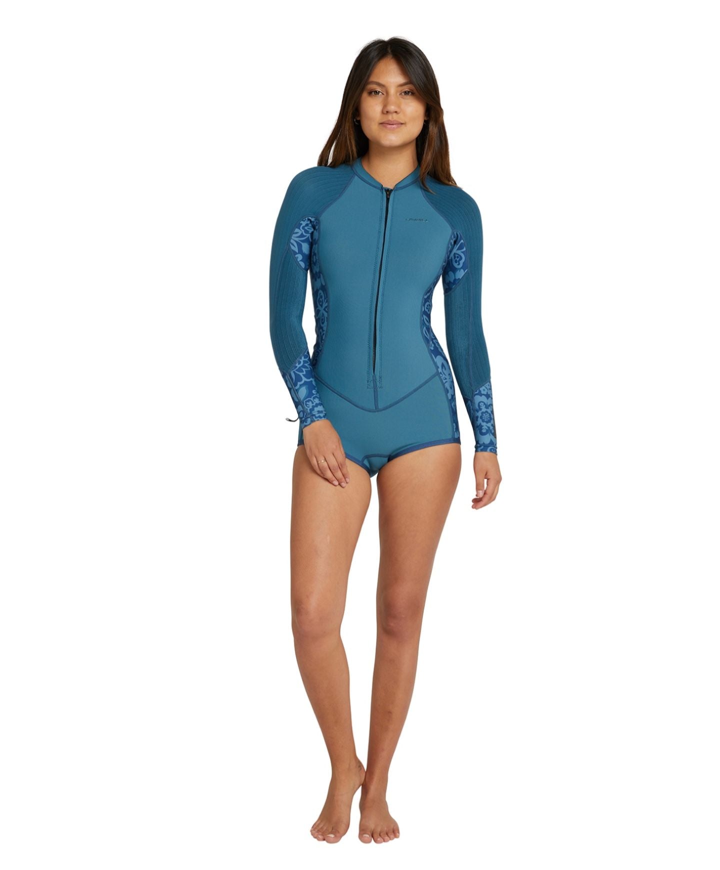 Women's HyperFreak FZ LS Spring Suit 2mm Wetsuit - Blue Haze