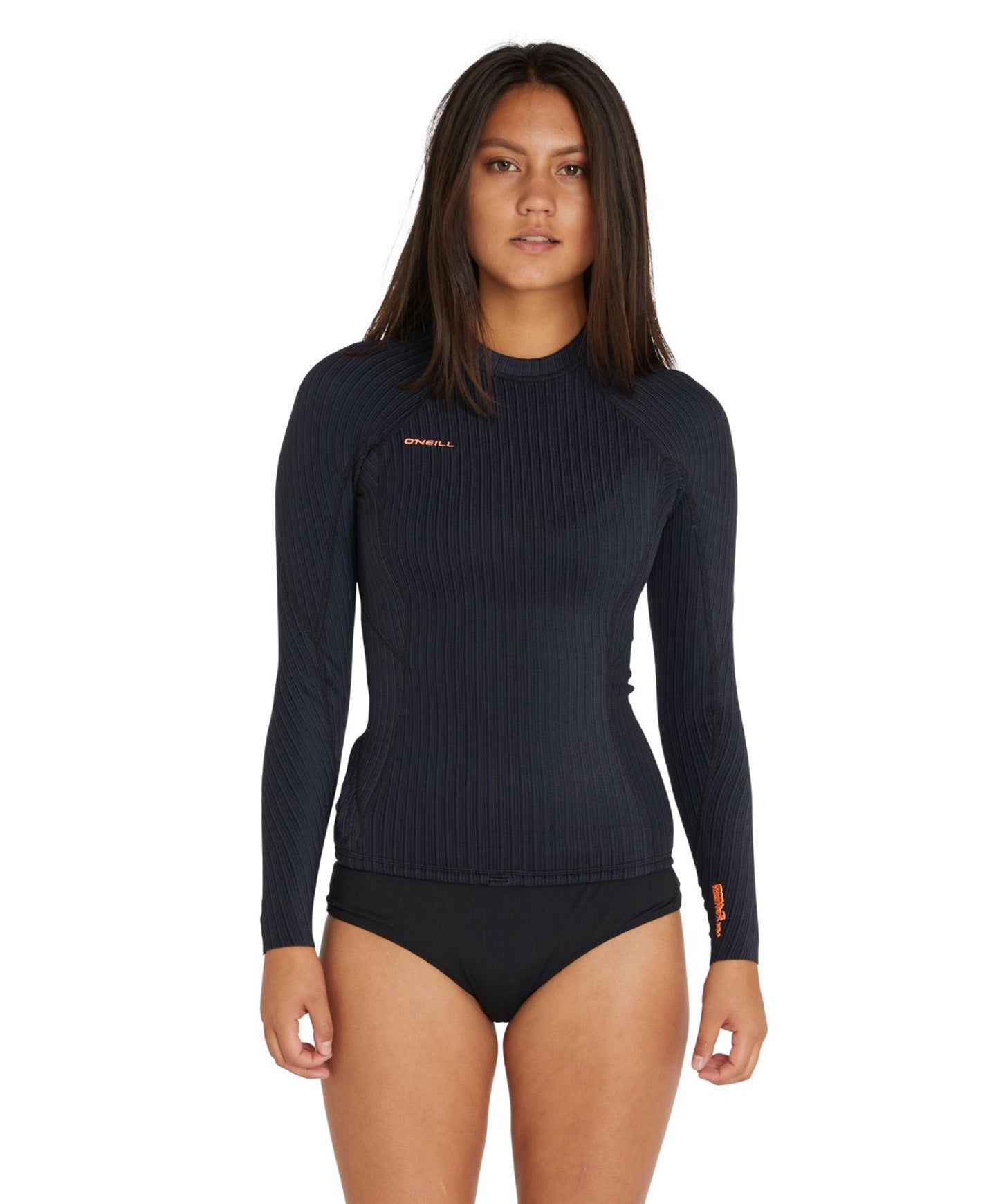 Womens HyperFreak Long Sleeve Wetsuit Jacket - Black