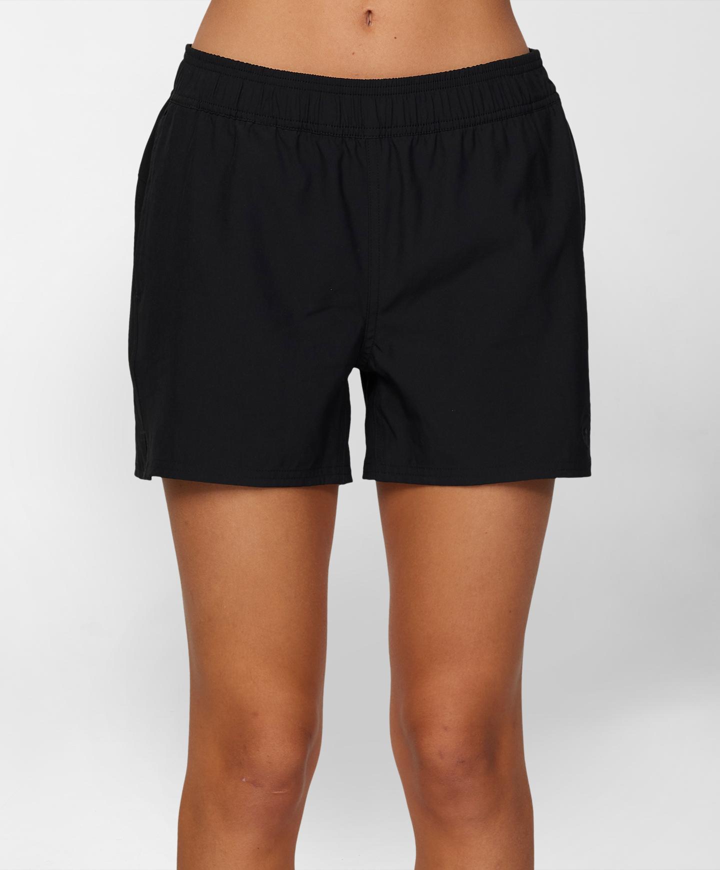 Women's Jetties Stretch 4" Boardshorts - Black