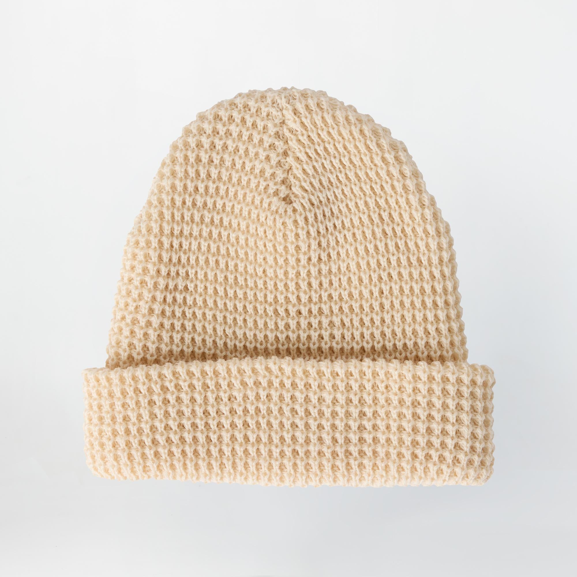 Women's Market Waffle Beanie - Tapioca