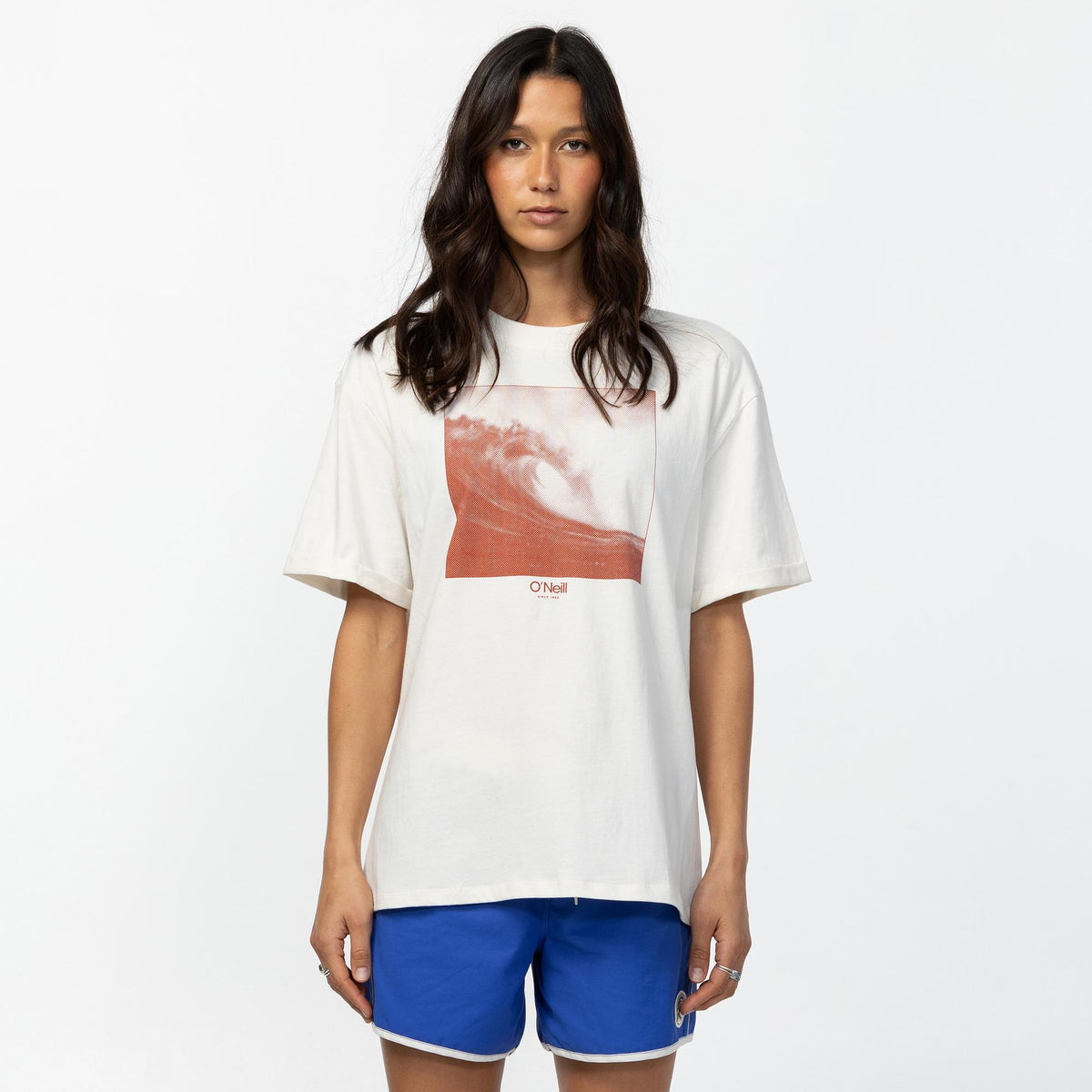 Women's OG Wave Tone Oversized Tee - Tofu