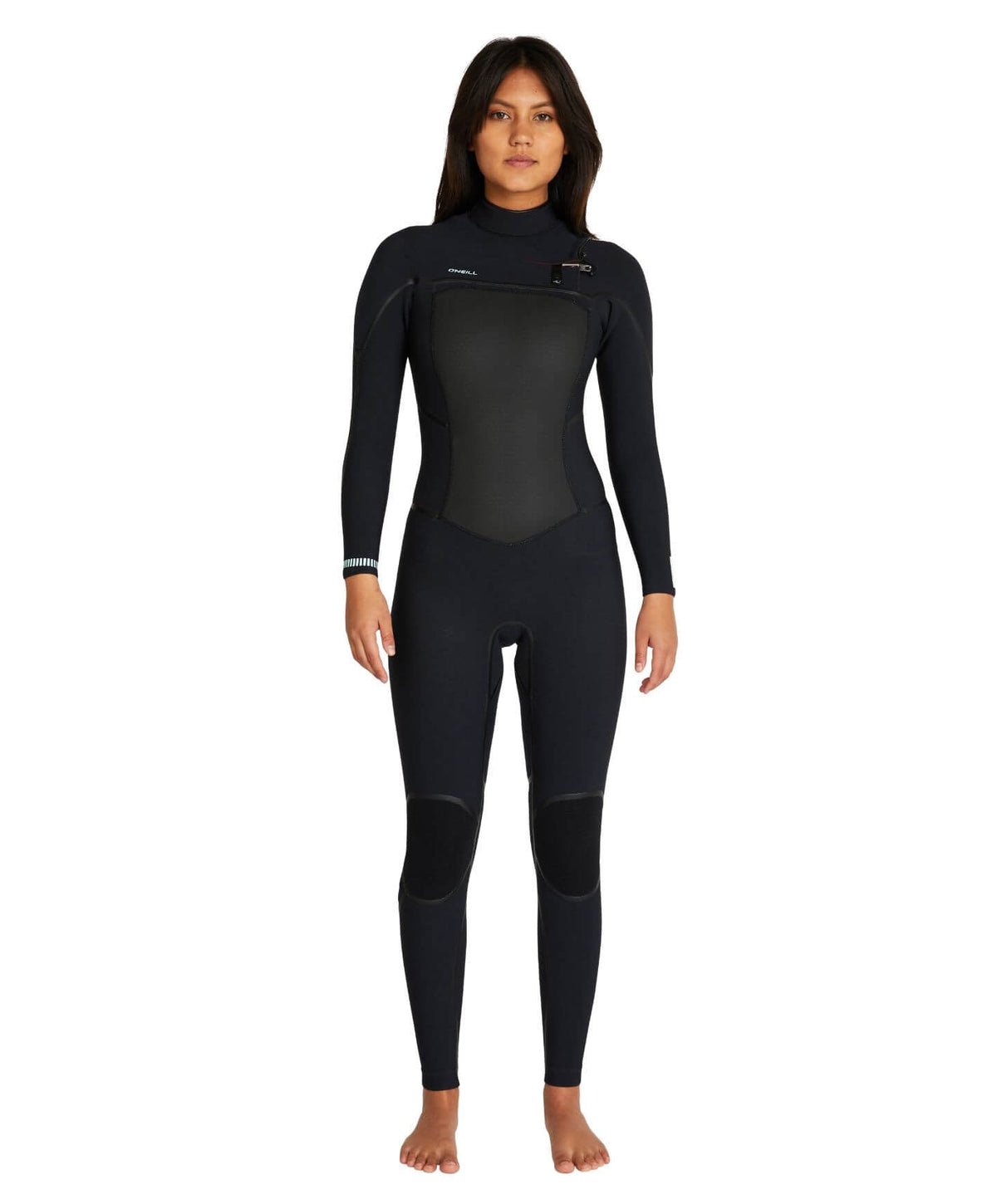 Women's Psycho Tech 3/2mm Steamer Chest Zip Wetsuit - Black