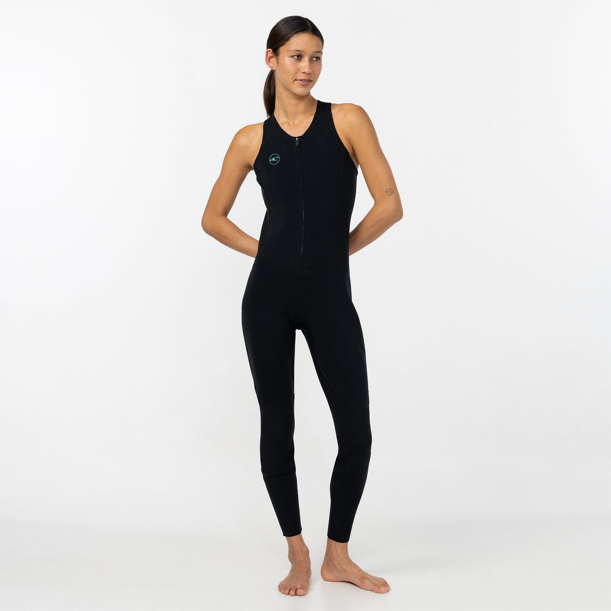 Women's Reactor 1.5mm Long Jane Spring Suit Front Zip - Black