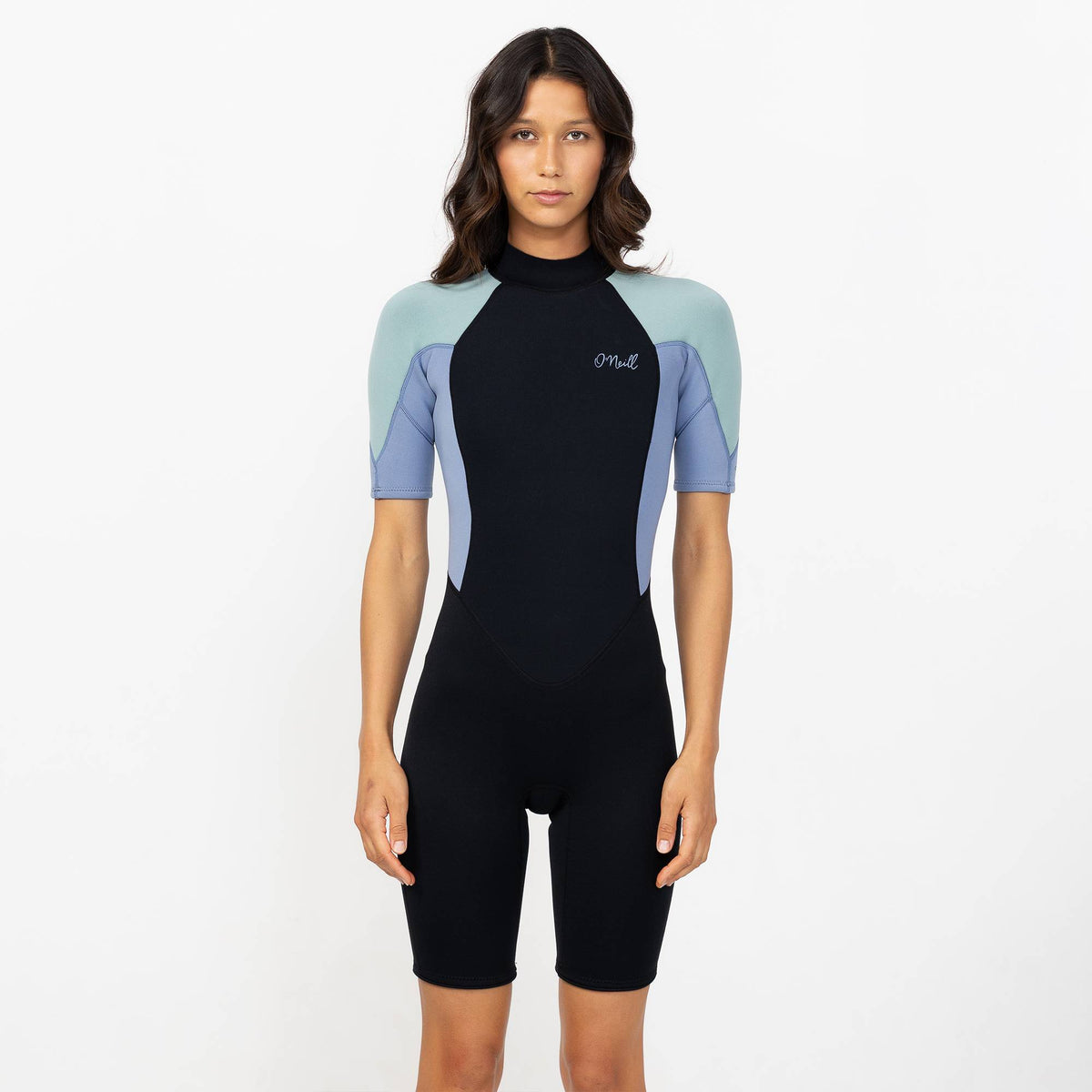 Women's Reactor 2mm Short Sleeve Spring Suit Back Zip - Eucalyptus