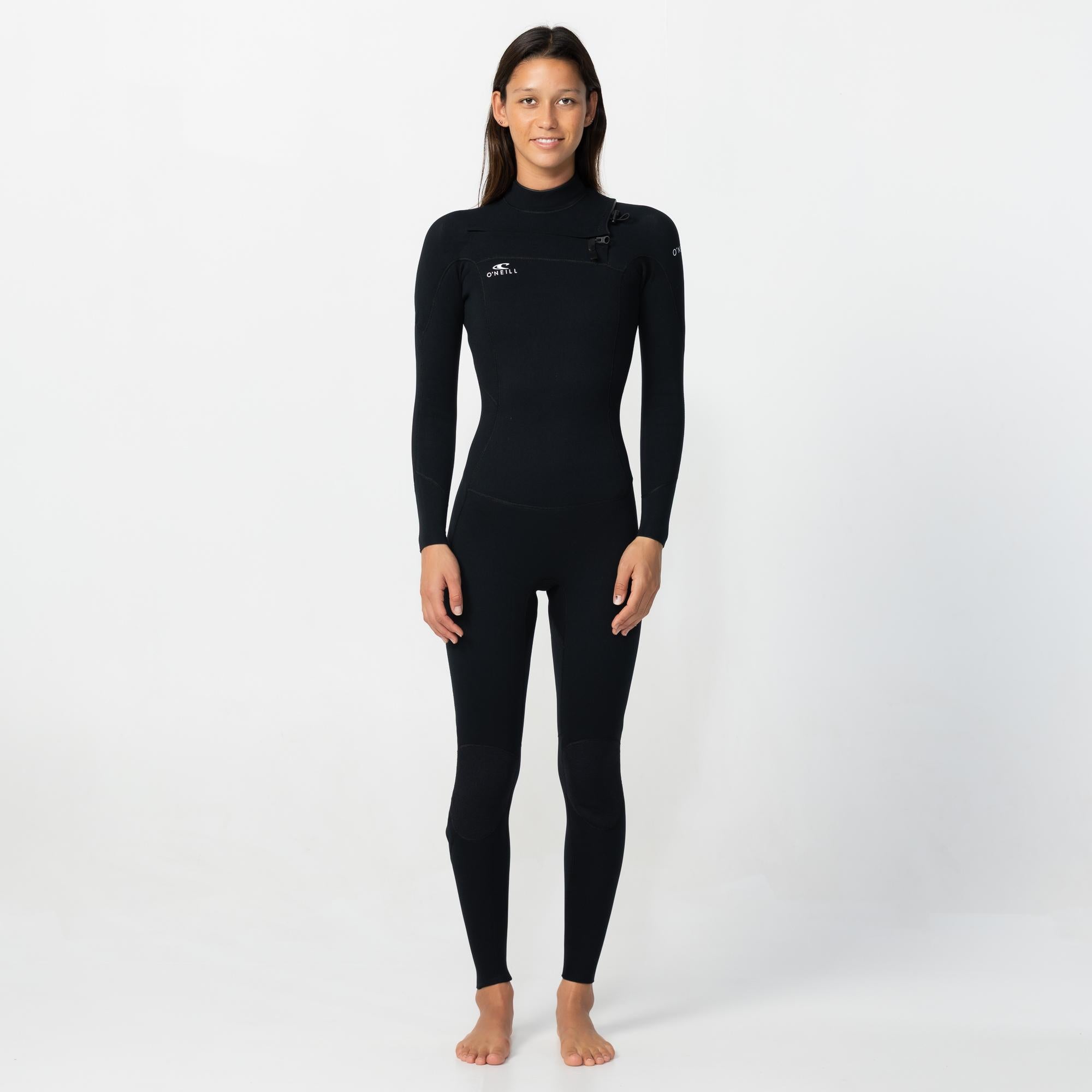 Women's Reactor 3/2mm GBS Steamer Chest Zip - Black