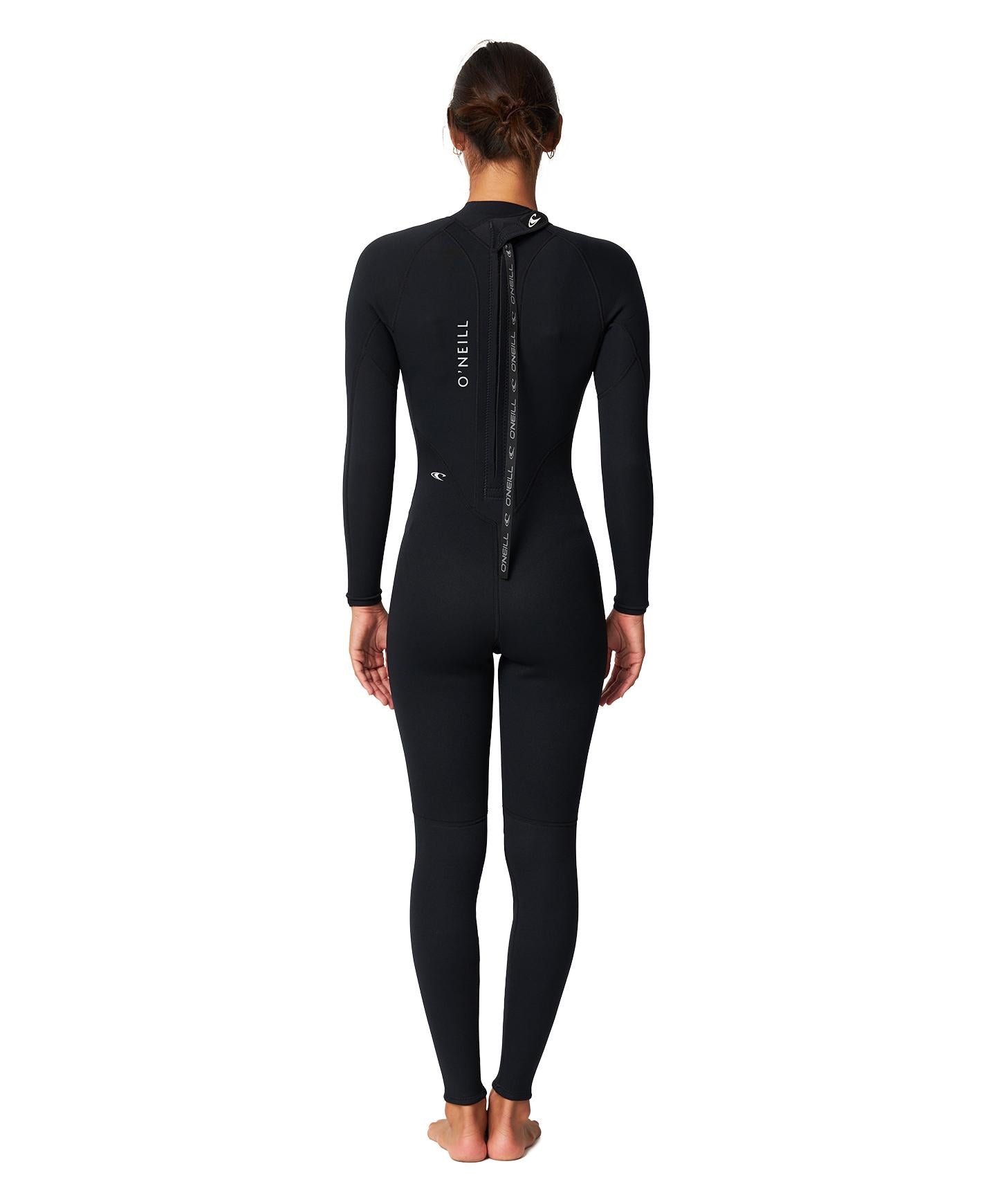 Women's Reactor 3/2mm Steamer Wetsuit - Black