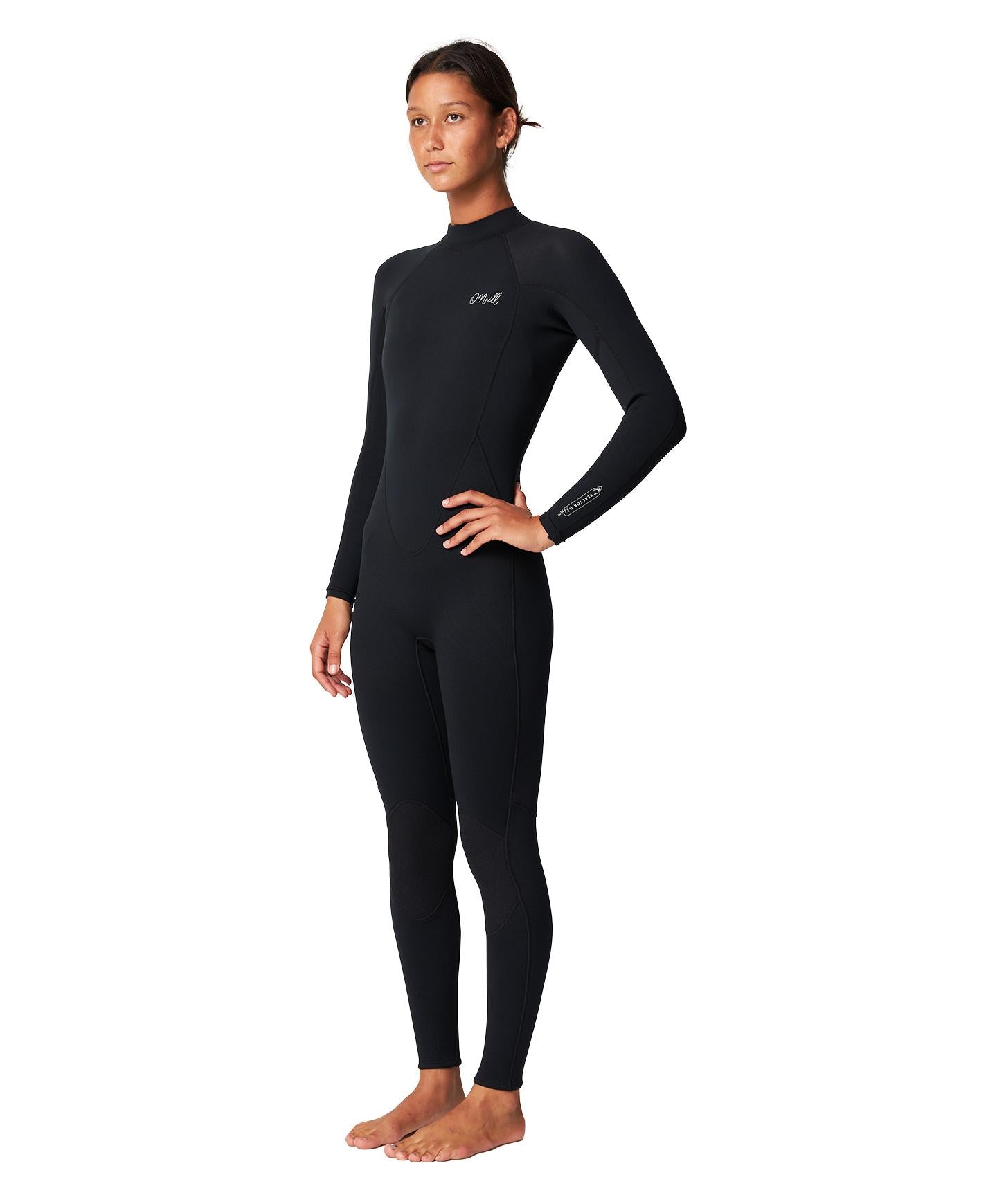 Women's Reactor 3/2mm Steamer Wetsuit - Black