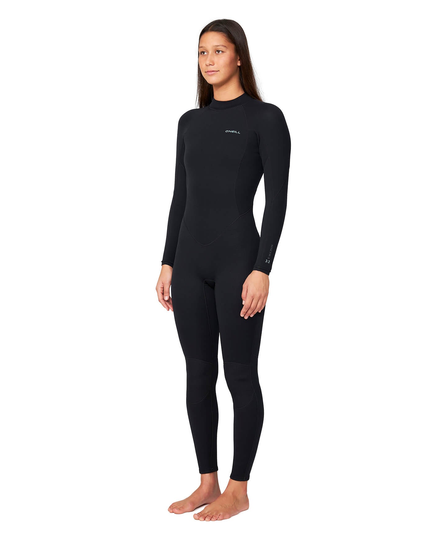 Women's Reactor 3/2mm Steamer Back Zip Wetsuit - Black