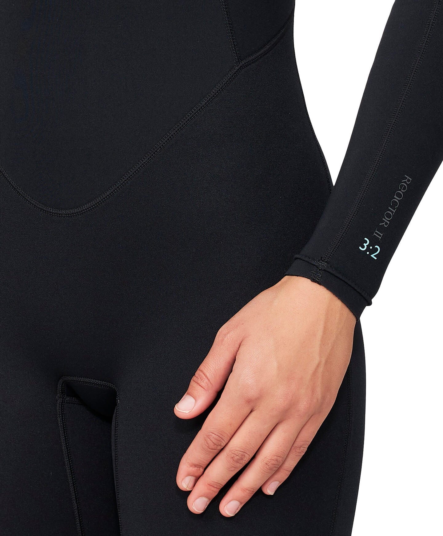 Women's Reactor 3/2mm Steamer Back Zip Wetsuit - Black