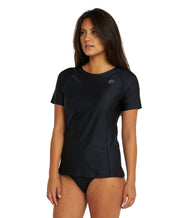 Salina Solids SS Surf Tee Rashie - Black