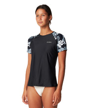 Women's Salina SS Surf Tee Rash Vest - Midnight