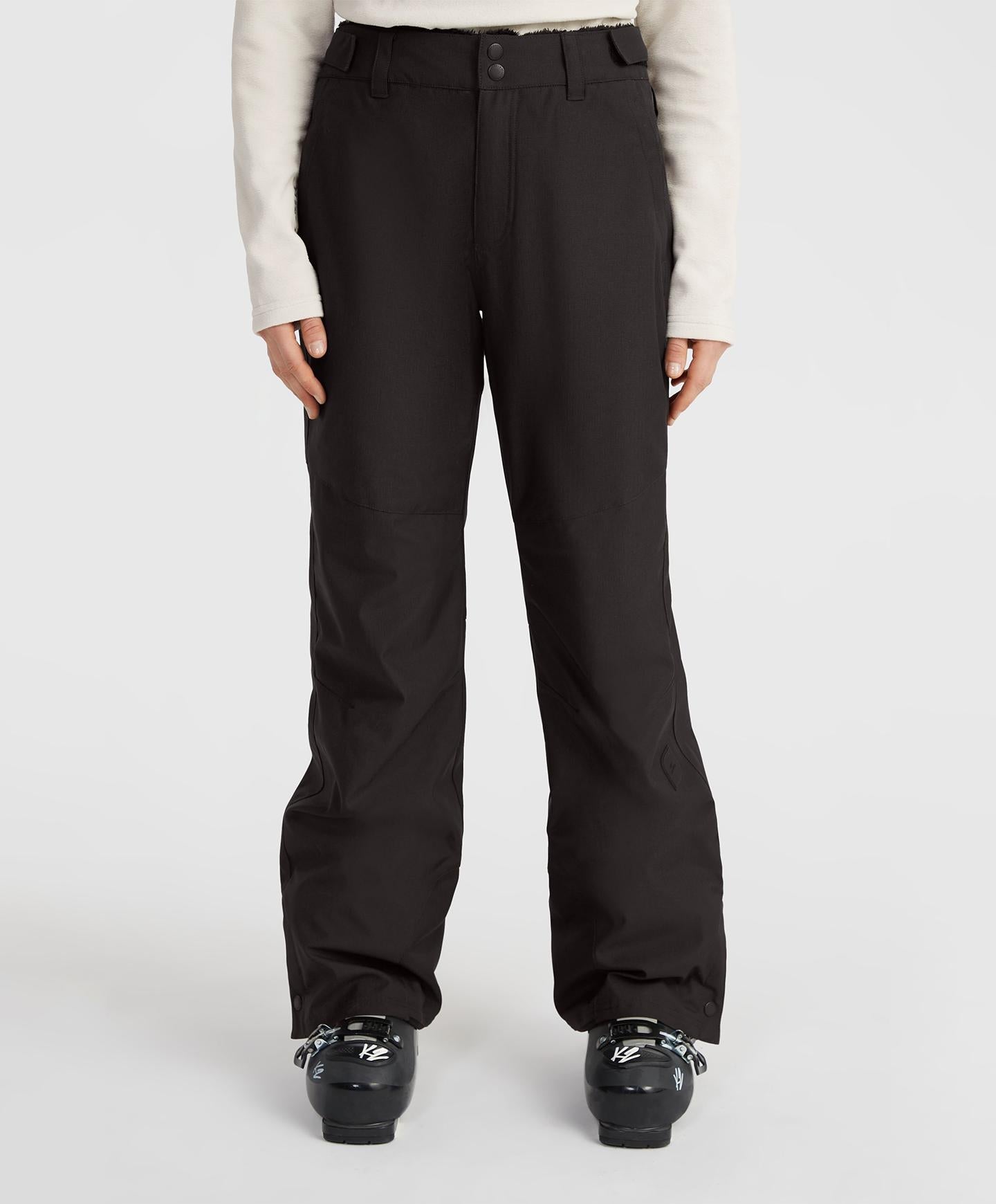 Women's Star Melange Regular Snow Pants - Raven