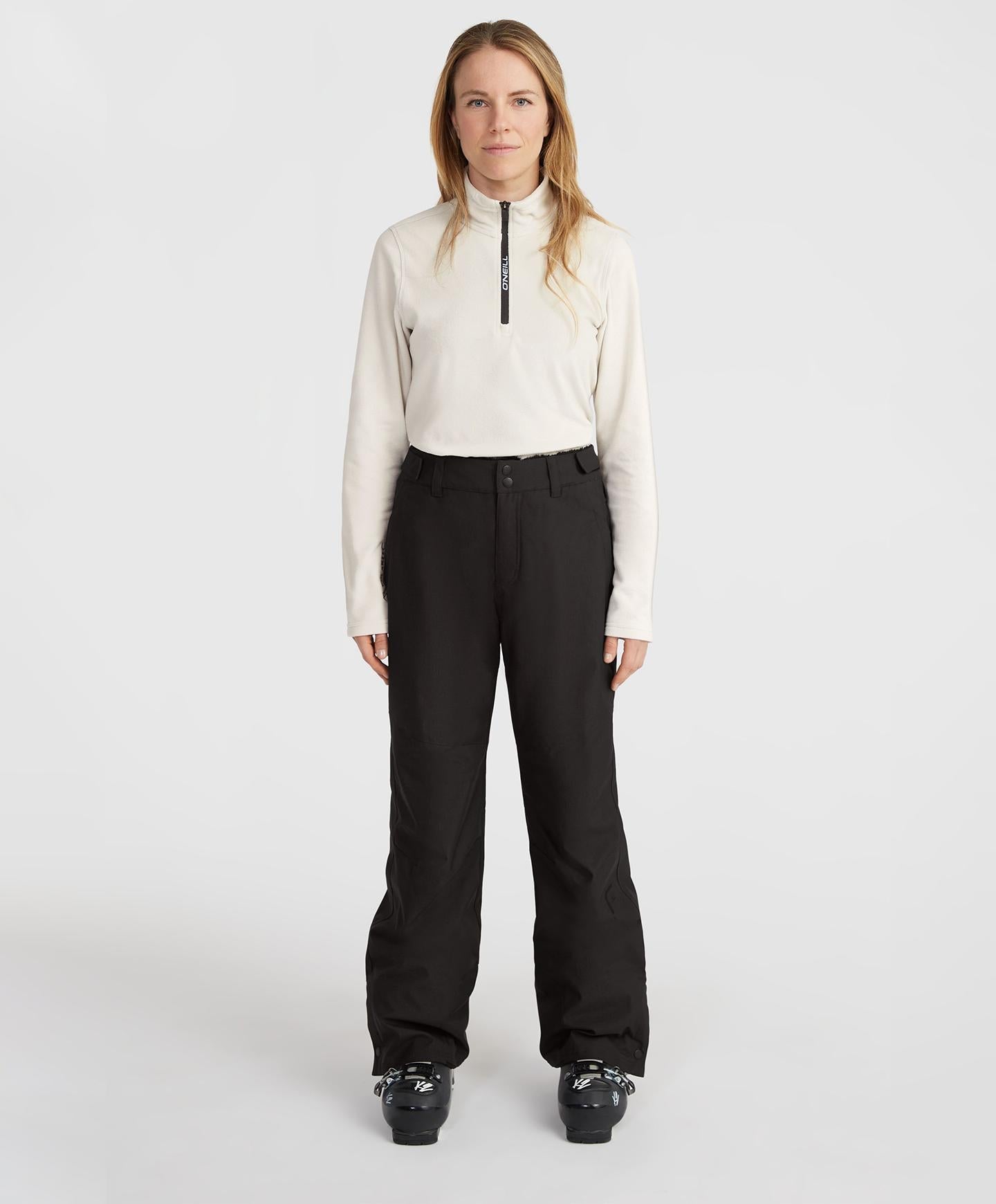 Women's Star Melange Regular Snow Pants - Raven