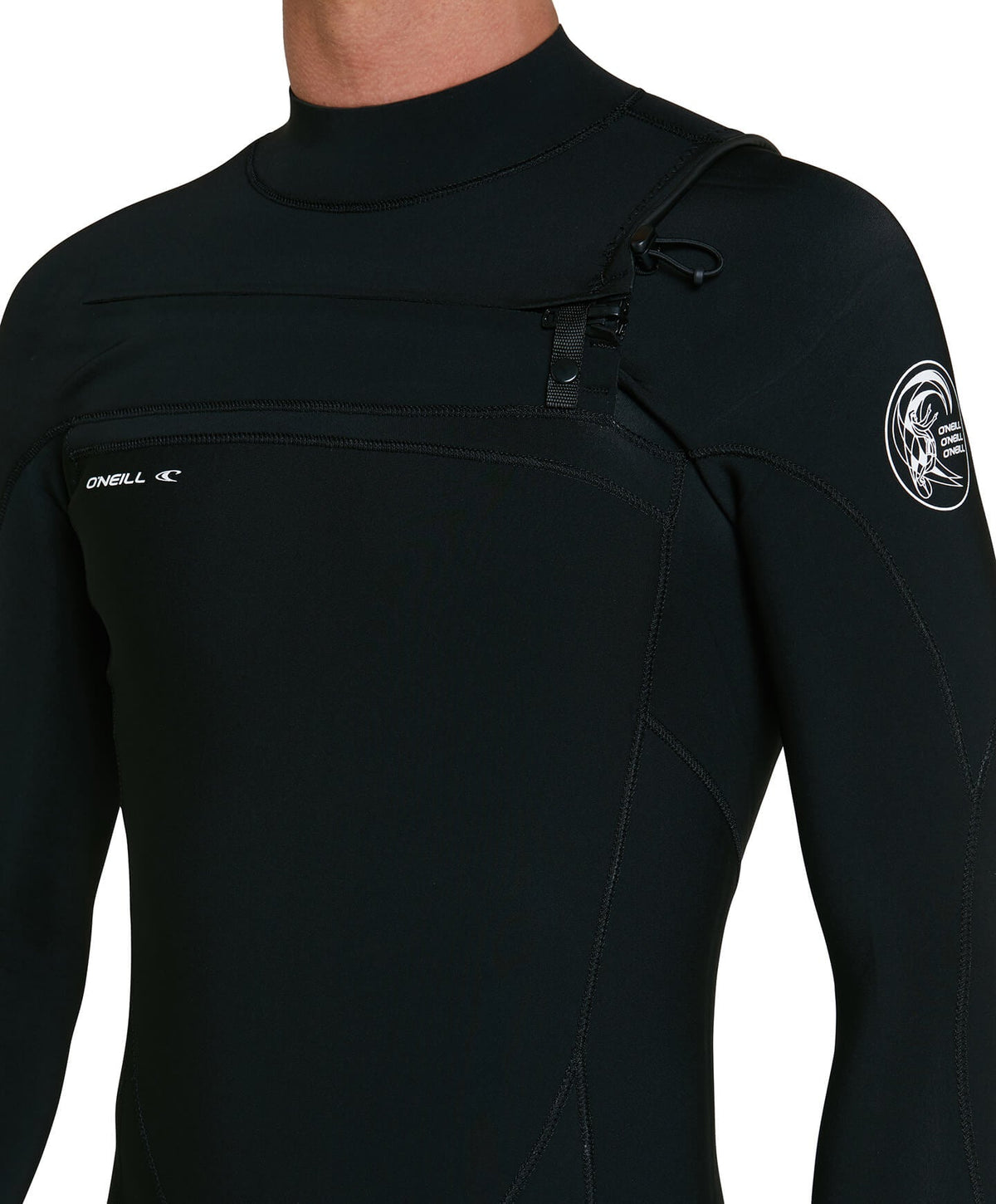 Defender 4/3mm Steamer Chest Zip Wetsuit - Black