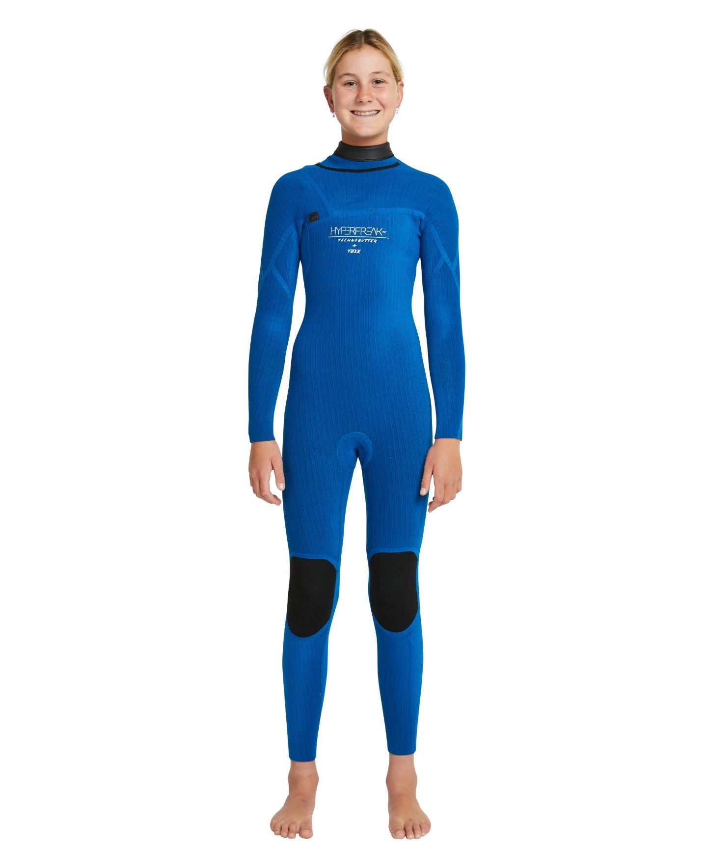 Girl's HyperFreak 3/2+ Steamer Chest Zip Wetsuit - Shade