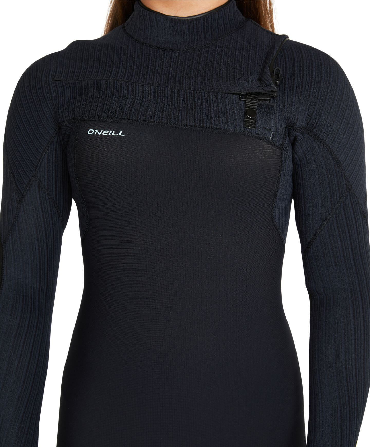 Girl's Hyperfreak 3/2+ Steamer Chest Zip Wetsuit - Black