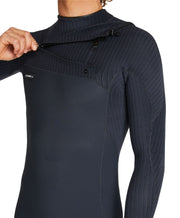 Hyperfreak 2mm Long Sleeve Springsuit Chest Zip Wetsuit - Black