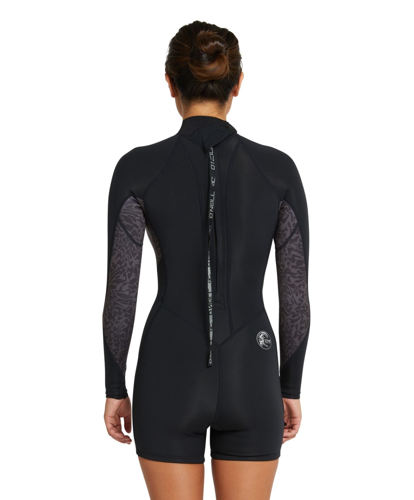 Women's Bahia 2mm Long Arm Long Spring Suit - Black Night Reef