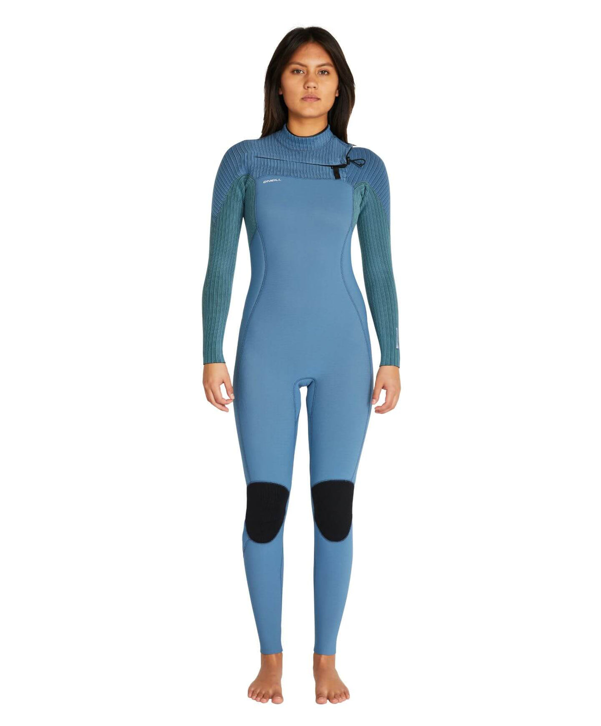 Women's Hyperfreak 3/2+ Steamer Chest Zip Wetsuit - Dusty Blue